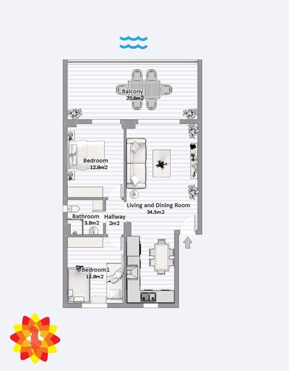 Veranda Sea View Apartment Sarandë Eksteriør bilde